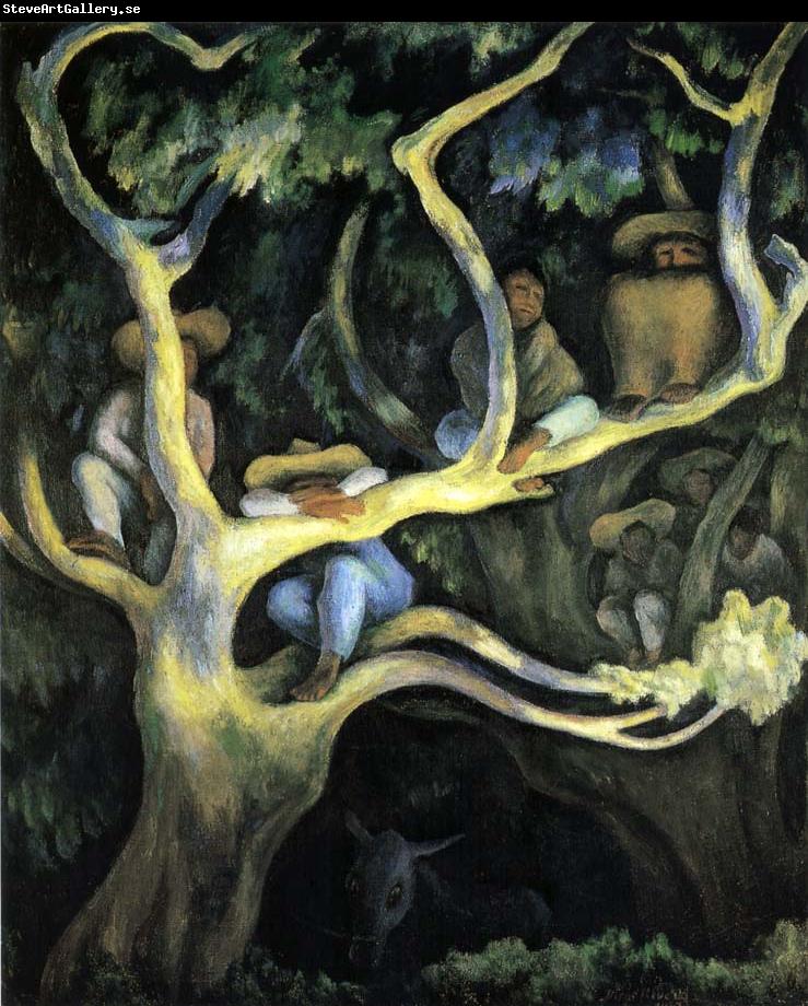 Diego Rivera Landscape of night